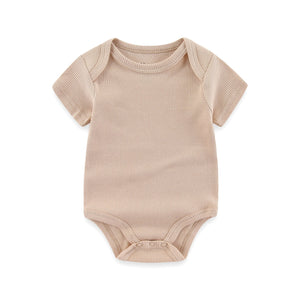 2024 Baby Girls Bodysuits Ribbed Rompers - kiddiezoom