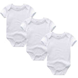 Lot de 3 ou 5 bodies pour bébé, vêtements unisexes unis