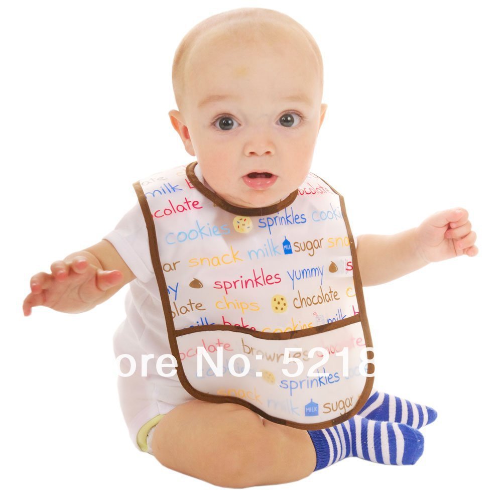 3pcs Baby&Kids Water Resistant Fruit&Veggie PEVA Waterproof - kiddiezoom