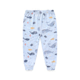 Ensemble 2 pièces unisexe pour garçon avec motif baleine