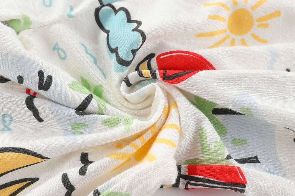 Ensemble de vêtements pour garçons avec t-shirt et haut à motif voilier