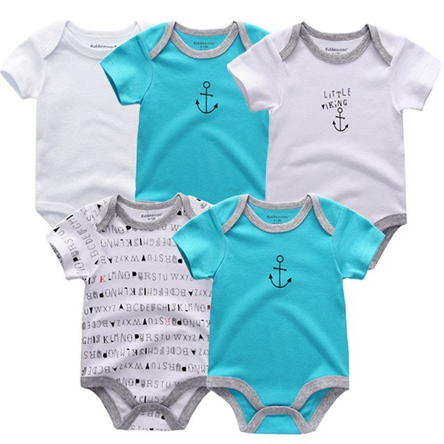 Baby Bodysuits 5pcs Sets Clothing - kiddiezoom