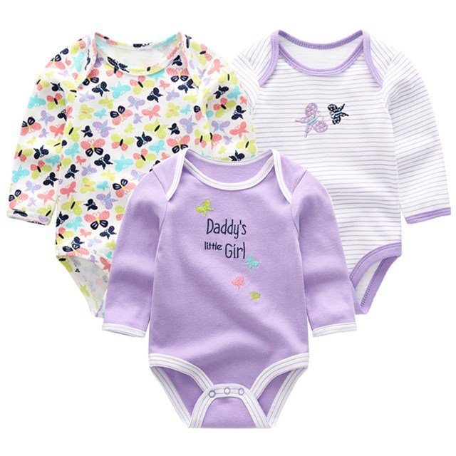 Baby Clothing 2024 Girl Bodysuits Long Sleeve - kiddiezoom