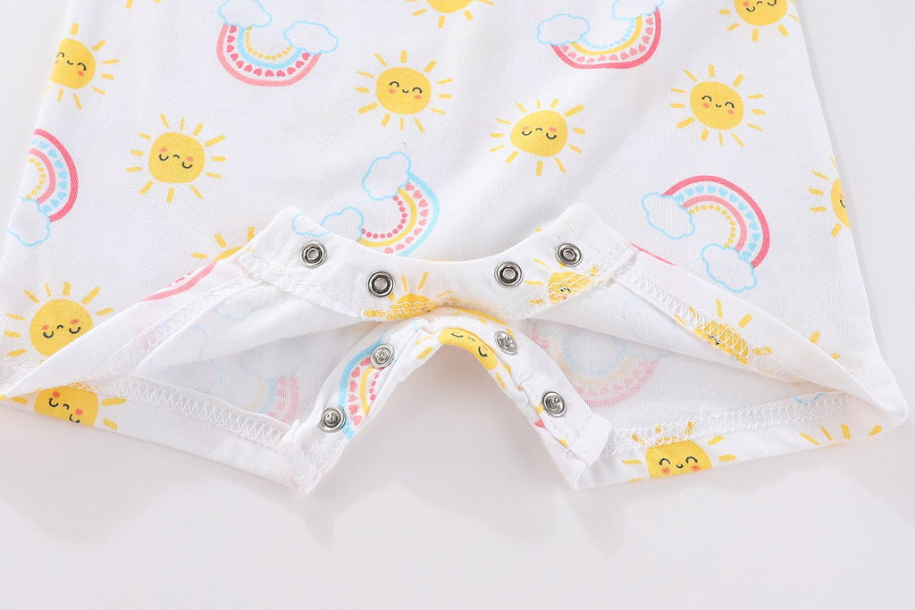 Baby Newborn Short Sleeves Bodysuits Girls Onesies - kiddiezoom