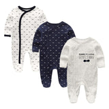Baby 3-Pack Long Sleeve Rompers