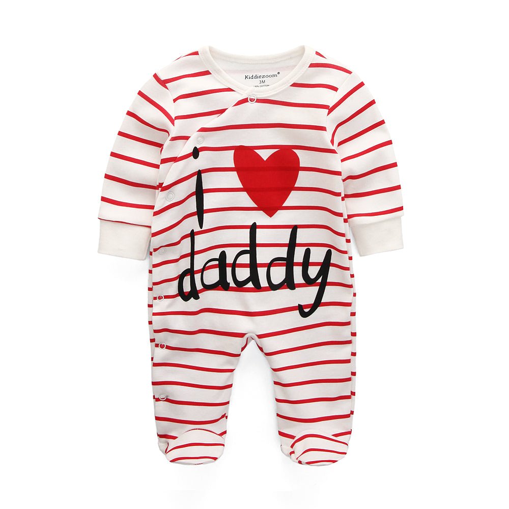 Baby Rompers Boys&Girls Jumpsuits Striped Clothes - kiddiezoom