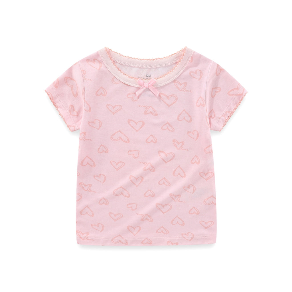 Clothing Love Baby 2 Piece Set Girls Pink - kiddiezoom