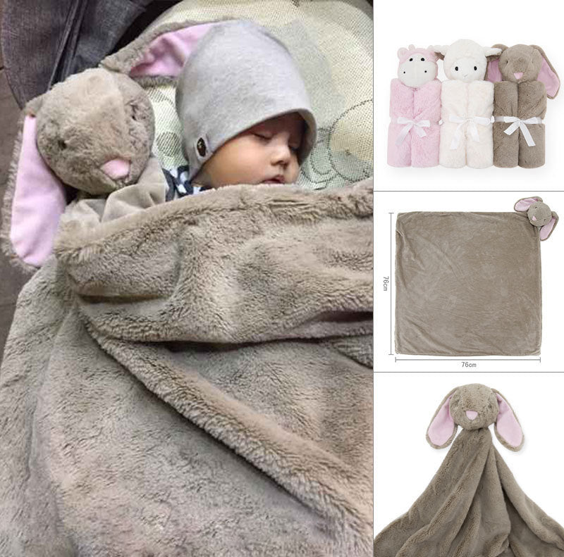 Cute Cartoon Soft Baby Blanket And Swaddling Fleece - kiddiezoom