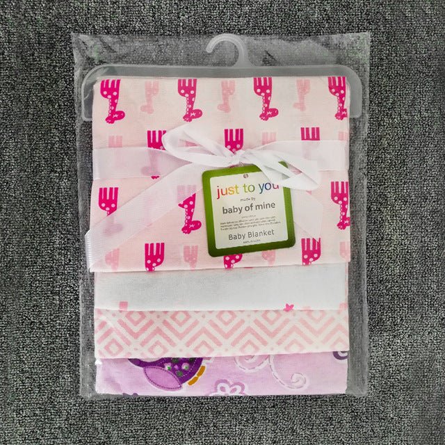 New Sale Baby Blanket Bedding 4 Count Flannel Blankets - kiddiezoom