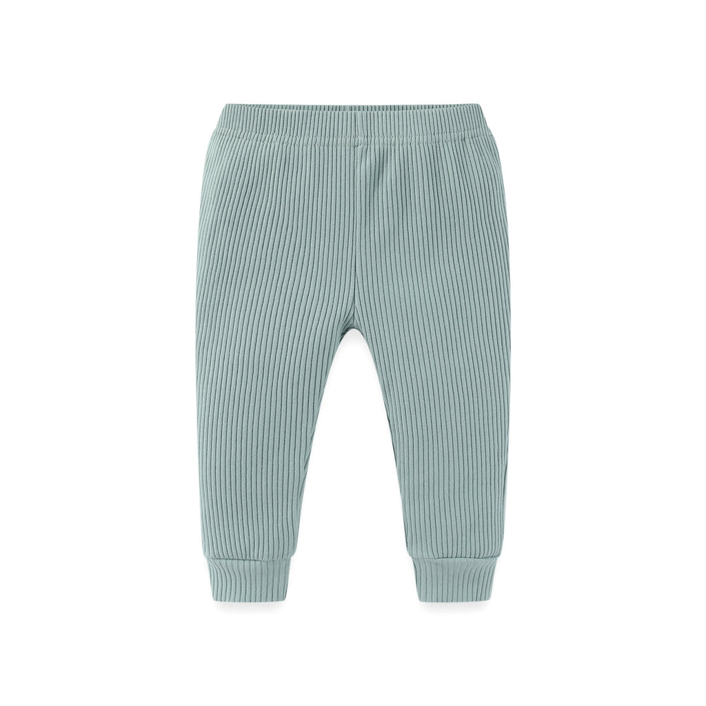 Ribbed Baby Newborn Pants Solid Trousers - kiddiezoom
