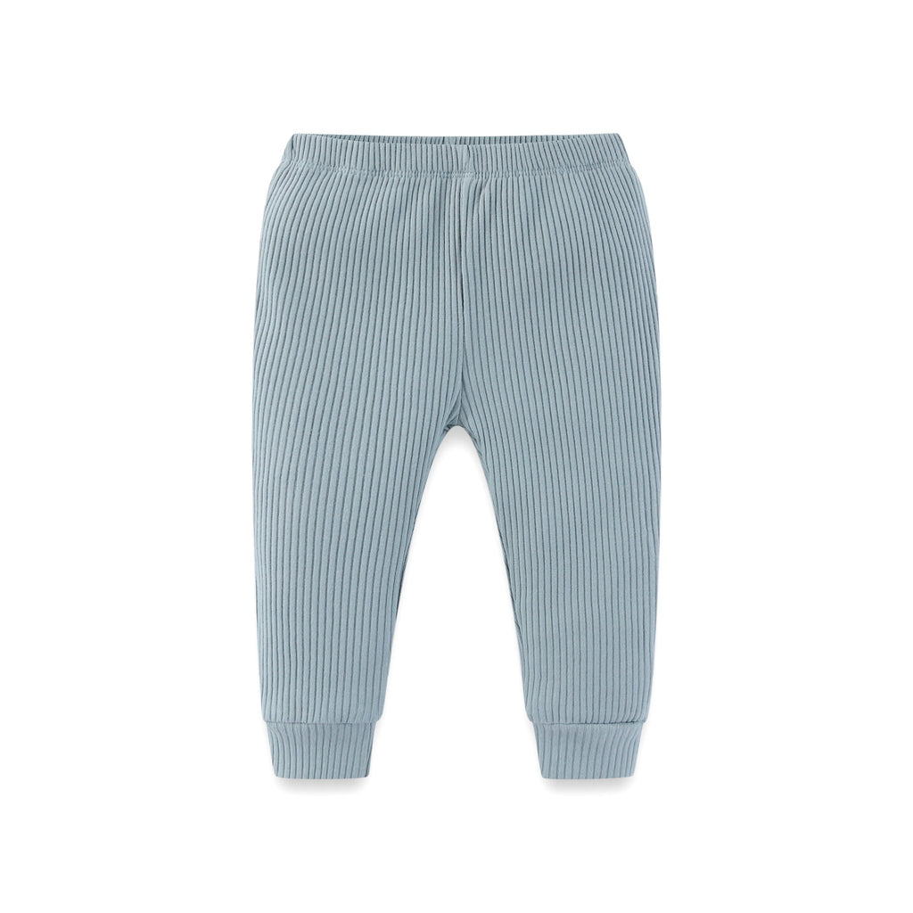 Ribbed Baby Newborn Pants Solid Trousers - kiddiezoom