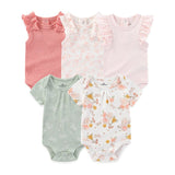 100% Natural Cotton Baby Bodysuits Newborn Clothes Sets - kiddiezoom