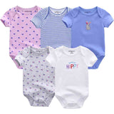 2024 Cotton Baby Bodysuits Clothing 5pcs Set