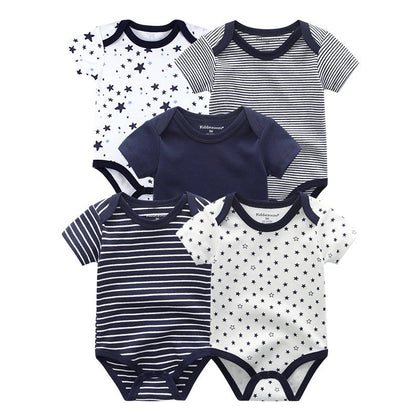 2024 Baby Bodysuits 5 Pieces Set Newborn - kiddiezoom