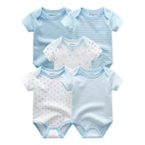 2024 Baby Bodysuits 5 Pieces Set Newborn - kiddiezoom