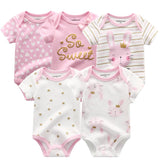 2024 Baby Bodysuits 5 Pieces Set Newborn - kiddiezoom