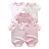 2024 Baby Bodysuits 5 Pieces Set Newborn - kiddiezoom