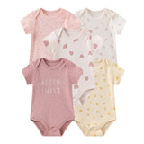 2024 Baby Bodysuits 5 Pieces Set Newborn - kiddiezoom