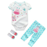 2024 Baby Bodysuits+Pants+Socks Newborn 3pcs Set - kiddiezoom