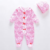 2024 Baby Rompers with Caps 100% Cotton Infants Jumpsuits - kiddiezoom