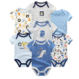 2024 Bodysuits 7PCS Baby Romper Top Quality - kiddiezoom