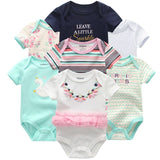 2024 Bodysuits 7PCS Baby Romper Top Quality - kiddiezoom