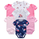 2024 Bodysuits 7PCS Baby Romper Top Quality - kiddiezoom