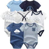 2024 Bodysuits 7PCS Baby Romper Top Quality - kiddiezoom