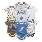 2024 Bodysuits 7PCS Baby Romper Top Quality - kiddiezoom