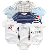 2024 Bodysuits 7PCS Baby Romper Top Quality - kiddiezoom