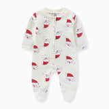 2024 Christmas Baby Rompers+Baby Bib - kiddiezoom