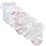 2024 Cotton Baby Bodysuits Clothing 5PCS Set - kiddiezoom