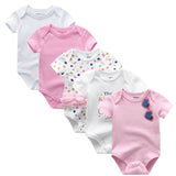 2024 Cotton Baby Bodysuits Clothing 5PCS Set - kiddiezoom