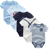 2024 Cotton Baby Bodysuits Clothing 5PCS Set - kiddiezoom