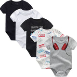 2024 Cotton Baby Bodysuits Clothing 5PCS Set - kiddiezoom