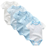 2024 Cotton Baby Bodysuits Clothing 5PCS Set - kiddiezoom