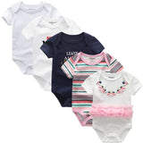 2024 Cotton Baby Bodysuits Clothing 5PCS Set - kiddiezoom