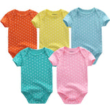 2024 Cotton Baby Bodysuits Clothing 5pcs Set - kiddiezoom