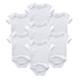 2024 Girls Bodysuits Top Quality 7PCS Baby Romper - kiddiezoom