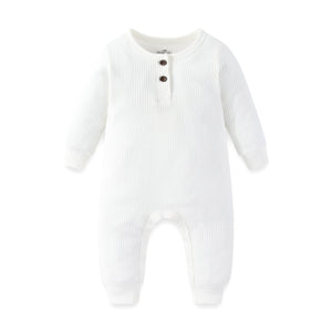 2024 Ribbed Rompers Baby Solid Jumpsuits - kiddiezoom