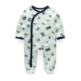 2/3/4pcs Baby Rompers Long Sleeve Printed Jumpsuit - kiddiezoom