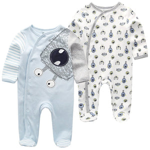 2Pcs/set Baby Rompers Long Sleeve Cotton Jumpsuit - kiddiezoom