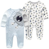 2 Teile/satz Baby-spielanzug Langarm Baumwolle Overall 