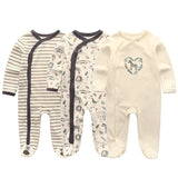 3-Pcak Baby Newborn Rompers Onesies Set