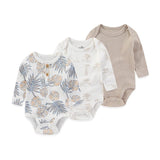 3pcs Baby Bodysuits Rompers Set Infant - kiddiezoom