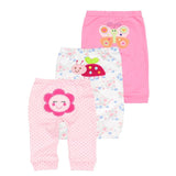 3pcs Baby Girls Pants Cotton Infant Set - kiddiezoom