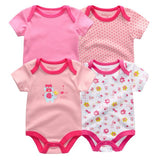 4pcs Baby Clothing 0 - 12m Bodysuits Onesies - kiddiezoom