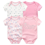 4pcs Baby Clothing 0 - 12m Bodysuits Onesies - kiddiezoom