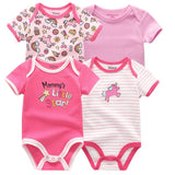 4pcs Baby Clothing 0 - 12m Bodysuits Onesies - kiddiezoom