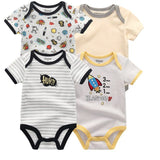 4pcs Baby Clothing 0 - 12m Bodysuits Onesies - kiddiezoom